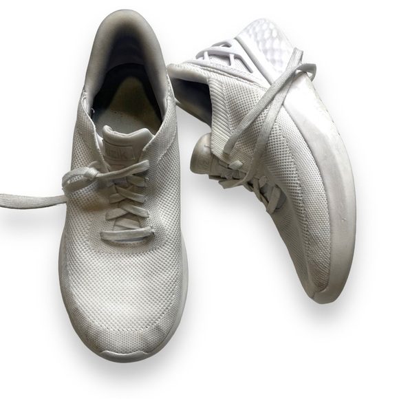 Kizik Athens Shoes Mens 8 Womens 9.5 White Knit Slip on Sneaker Hands Free - Picture 2 of 7